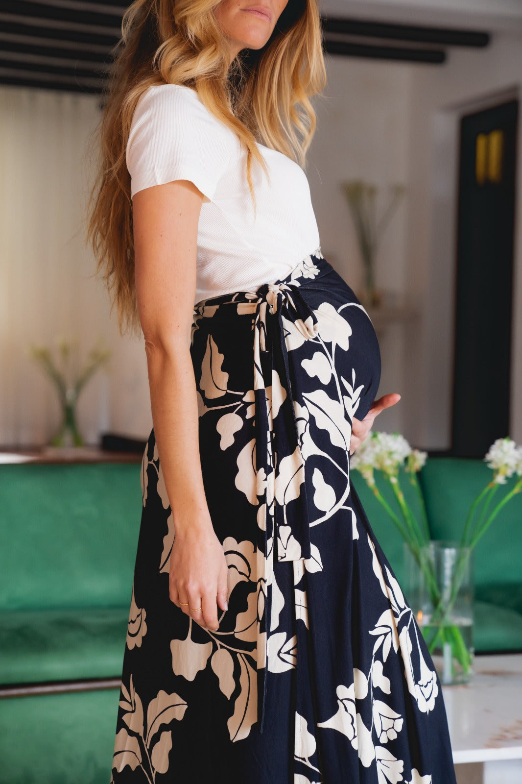 Jupe Crayon Jupe Longue Femme Enceinte Jupe Grossesse Taille Haute